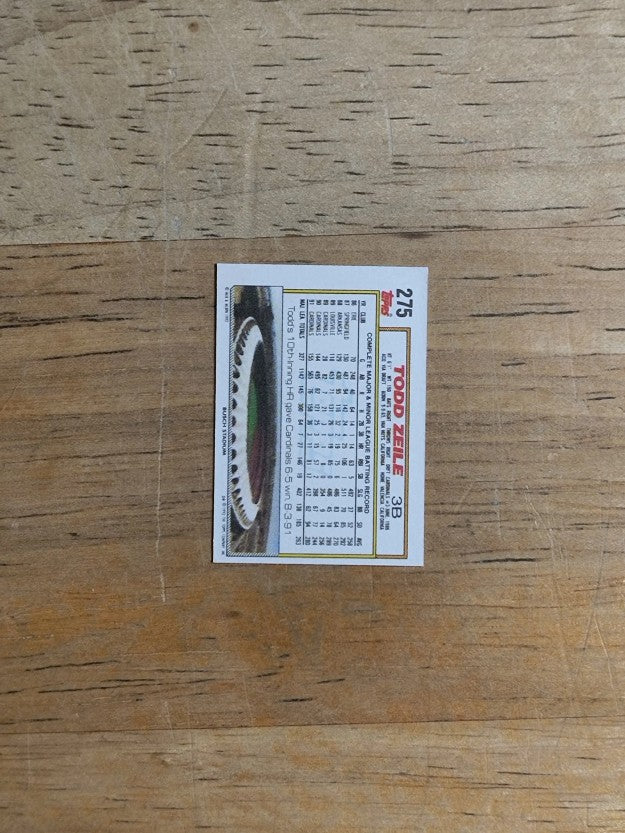 1992 Topps Micro #275 Todd Zeile