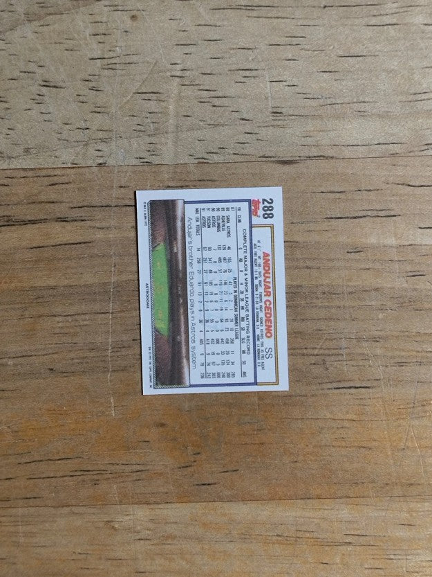 1992 Topps Micro #288 Andujar Cedeno