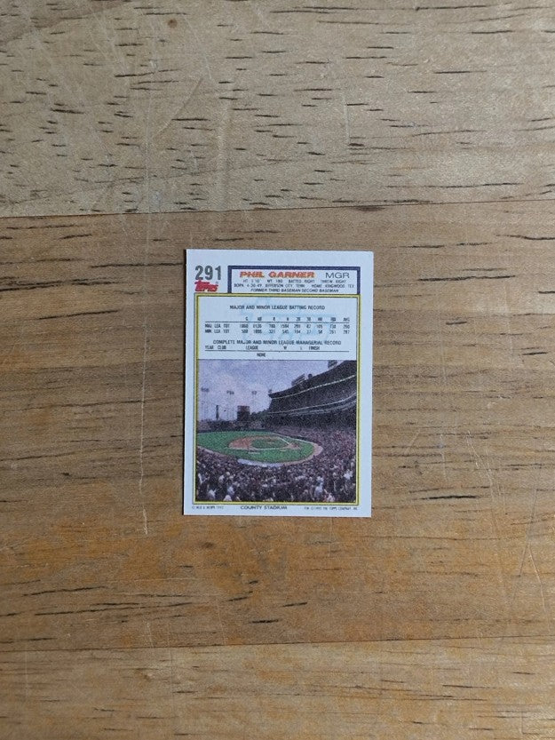 1992 Topps Micro #291 Phil Garner MG