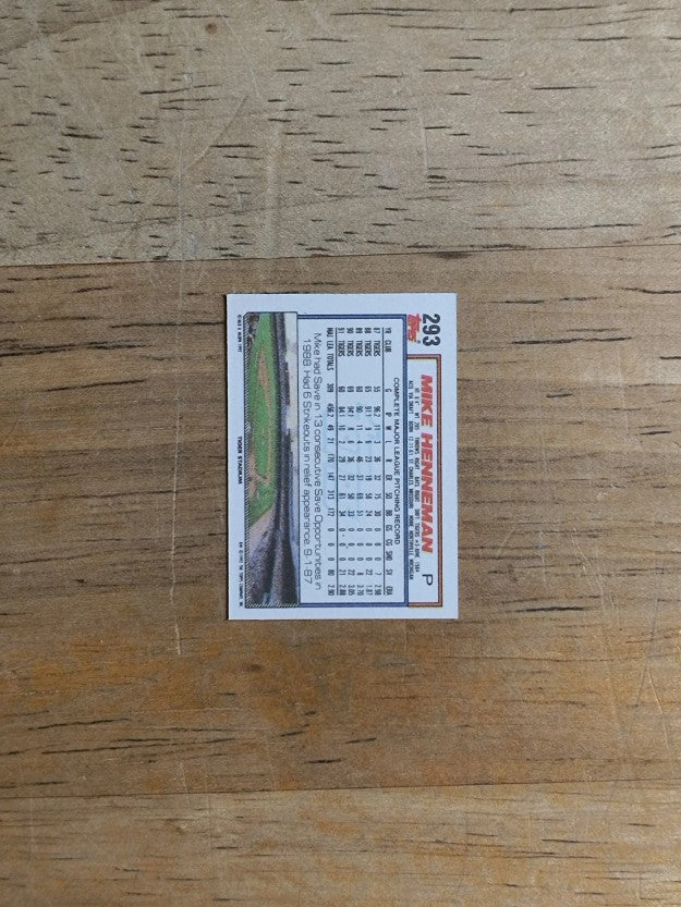 1992 Topps Micro #293 Mike Henneman