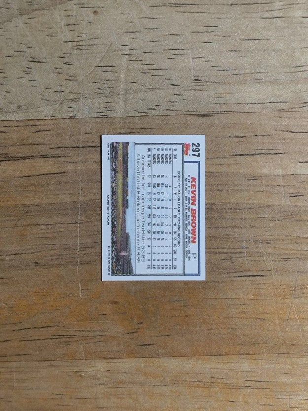 1992 Topps Micro #297 Kevin Brown