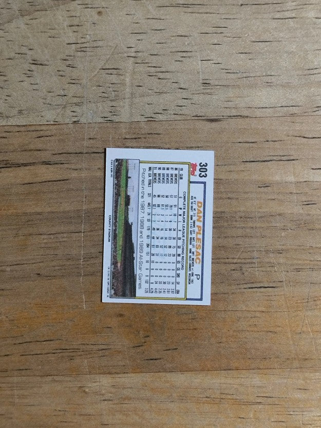 1992 Topps Micro #303 Dan Plesac