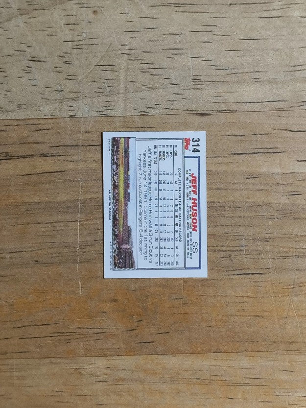 1992 Topps Micro #314 Jeff Huson