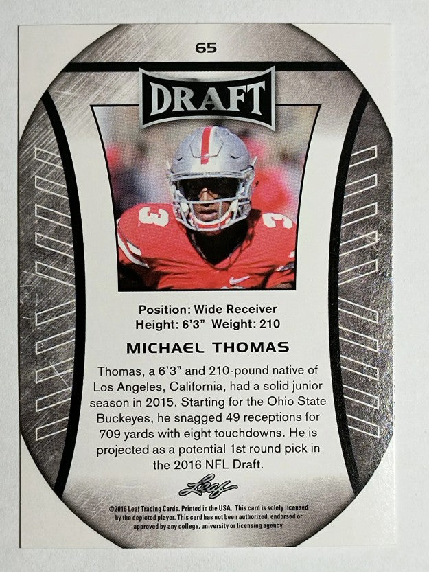2016 Leaf Draft #65 Michael Thomas