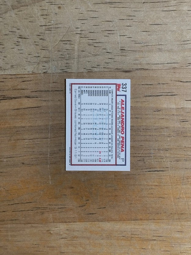1992 Topps Micro #337 Alejandro Pena