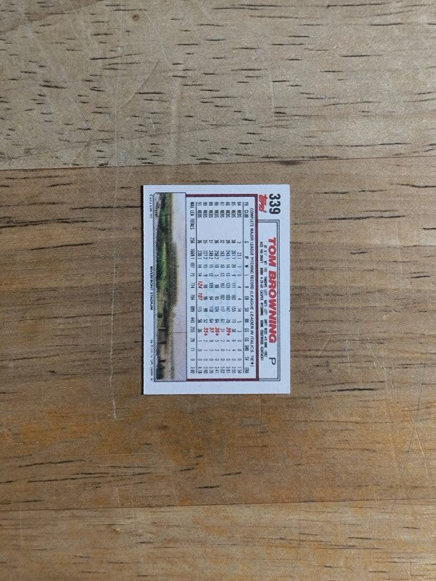 1992 Topps Micro #339 Tom Browning