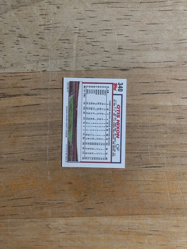 1992 Topps Micro #340 Otis Nixon