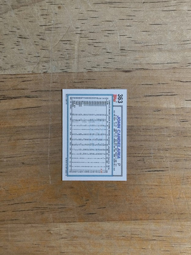 1992 Topps Micro #363 John Candelaria