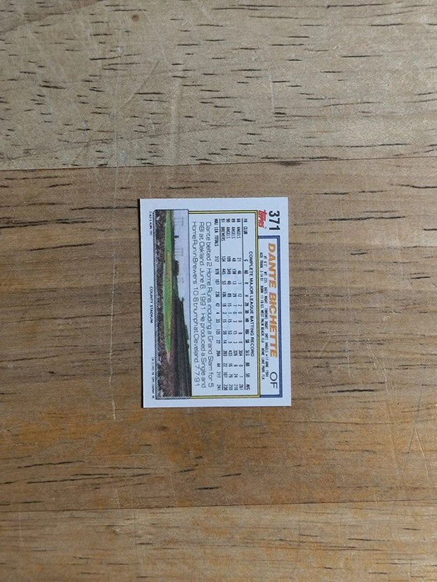 1992 Topps Micro #371 Dante Bichette