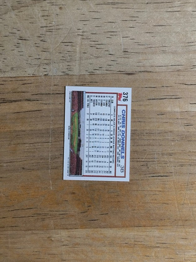 1992 Topps Micro #376 Chris Donnels