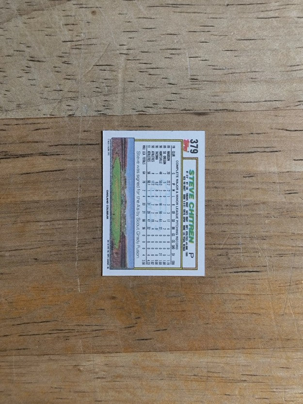 1992 Topps Micro #379 Steve Chitren