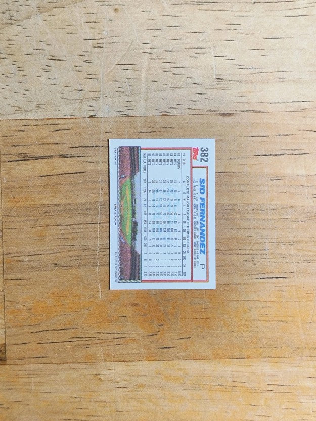 1992 Topps Micro #382 Sid Fernandez