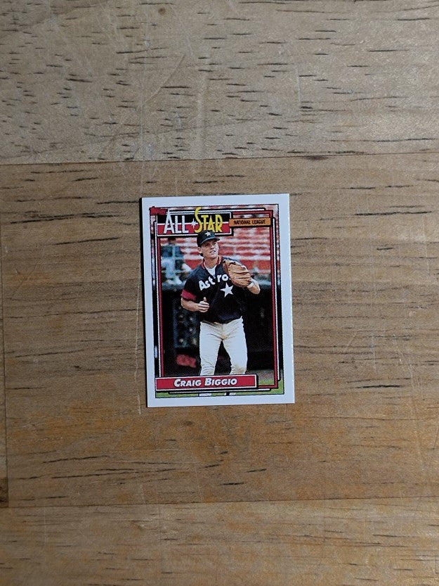 1992 Topps Micro #393 Craig Biggio AS