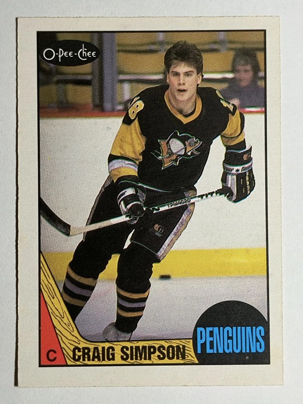 1987-88 O-Pee-Chee #80 Craig Simpson RC