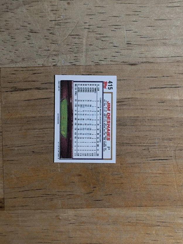 1992 Topps Micro #415 Jim Deshaies
