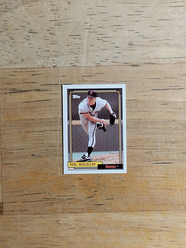 1992 Topps Micro #424 Paul McClellan