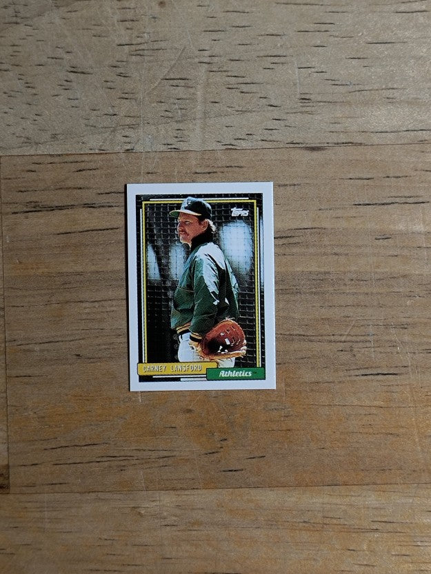 1992 Topps Micro #495 Carney Lansford