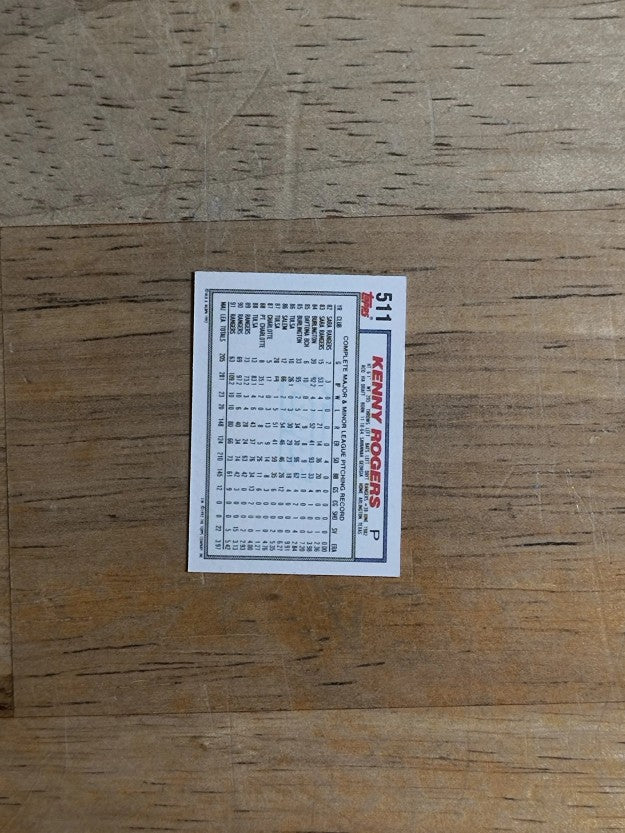 1992 Topps Micro #511 Kenny Rogers