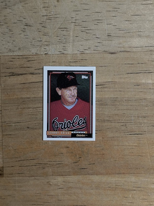 1992 Topps Micro #579 Johnny Oates MG