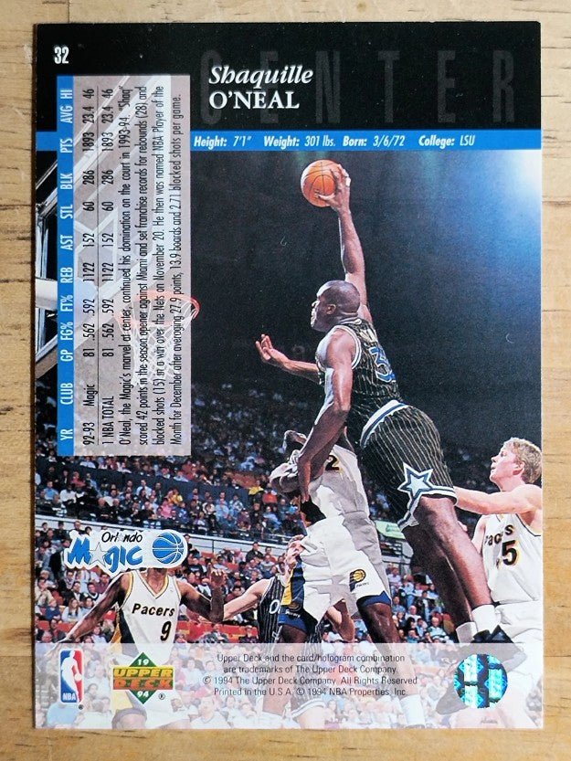 1993-94 Upper Deck SE #32 Shaquille O'Neal