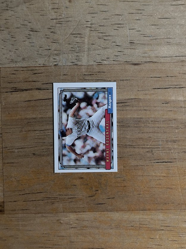 1992 Topps Micro #584 Wayne Rosenthal RC