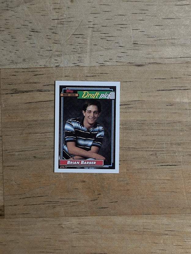 1992 Topps Micro #594 Brian Barber RC