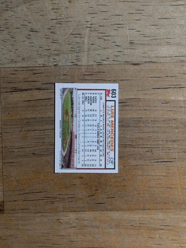 1992 Topps Micro #603 Luis Mercedes