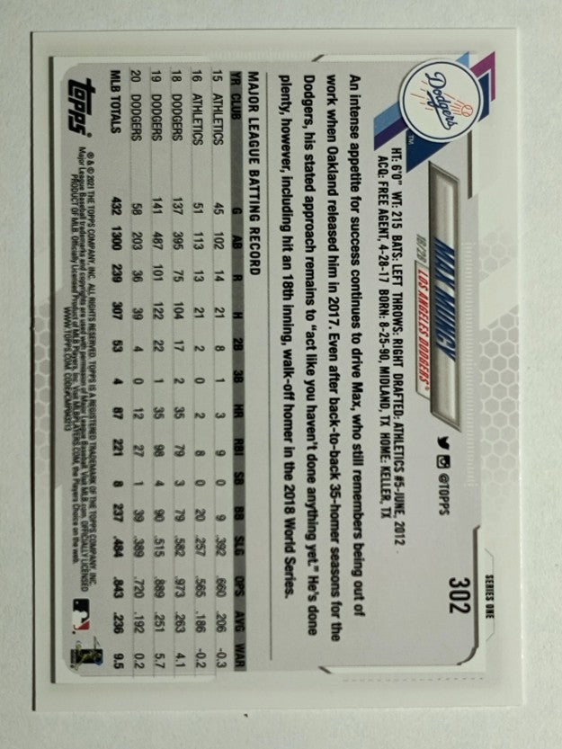 2021 Topps #302 Max Muncy