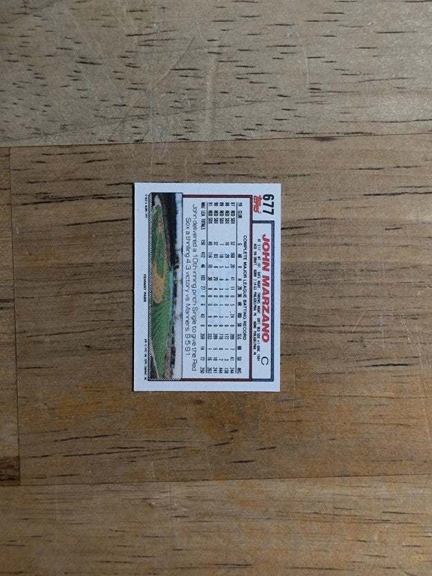 1992 Topps Micro #677 John Marzano