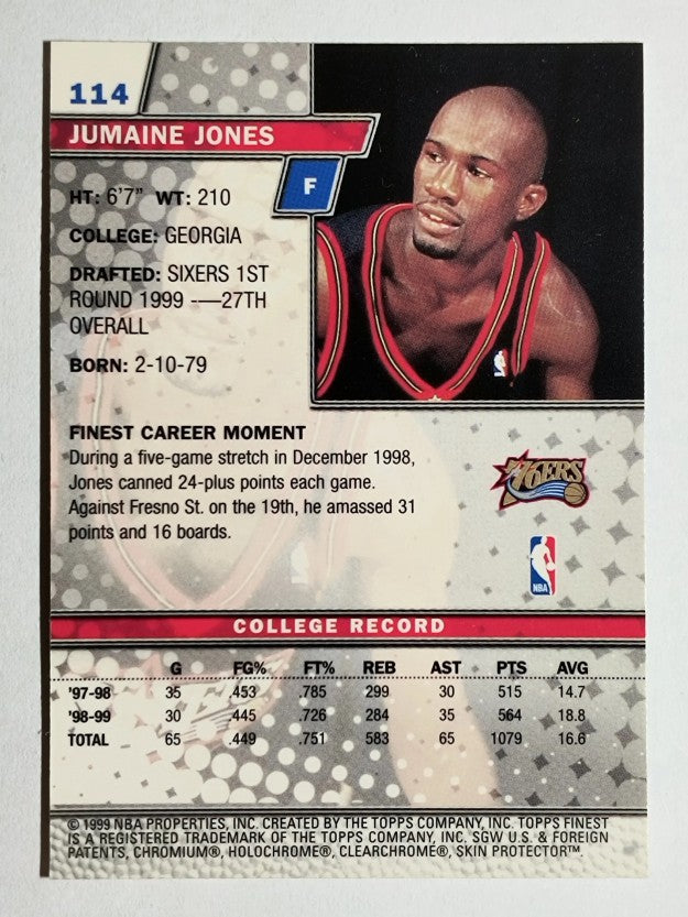 1999-00 Finest #114 Jumaine Jones RC