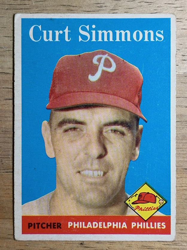 1958 Topps #404 Curt Simmons (VG)