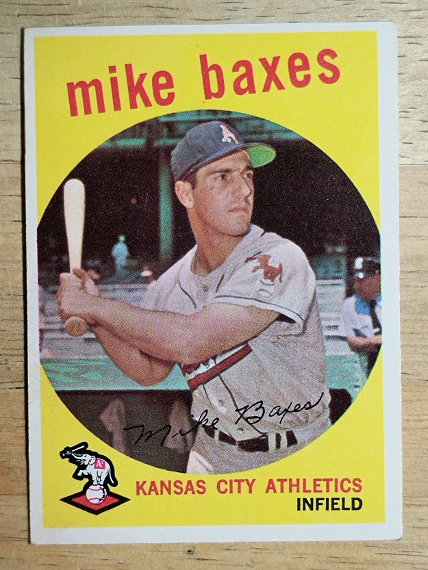 1959 Topps #381 Mike Baxes (VGEX)