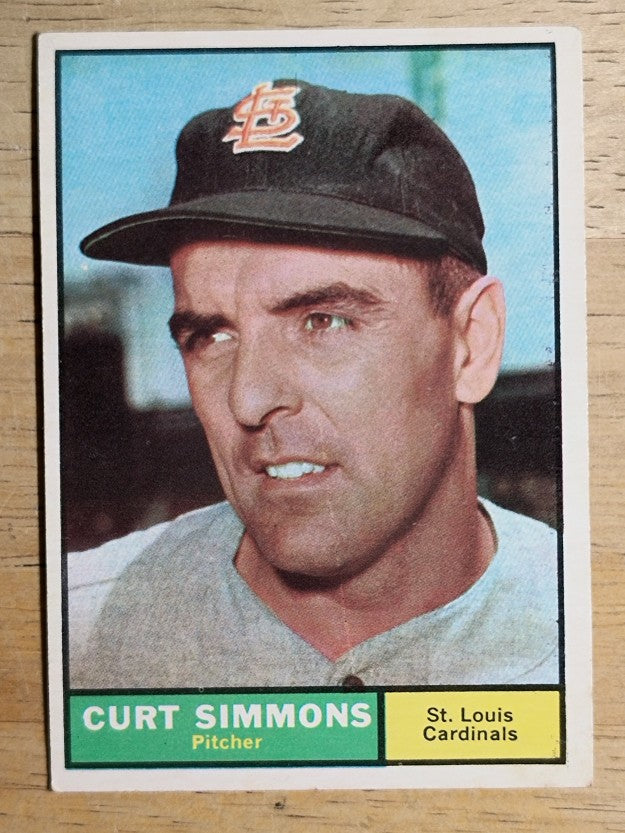 1961 Topps #11 Curt Simmons (EX)