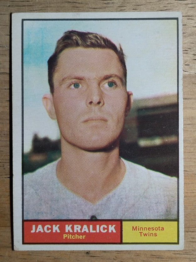 1961 Topps #36 Jack Kralick RC (VGEX)