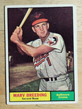 1961 Topps #321 Marv Breeding (VG)