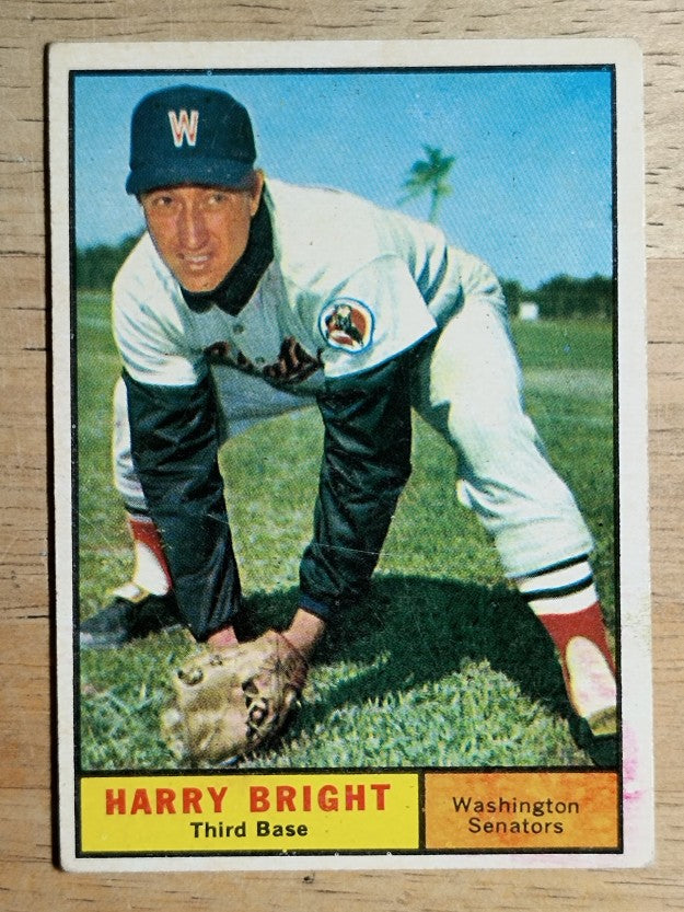 1961 Topps #447 Harry Bright (VG)