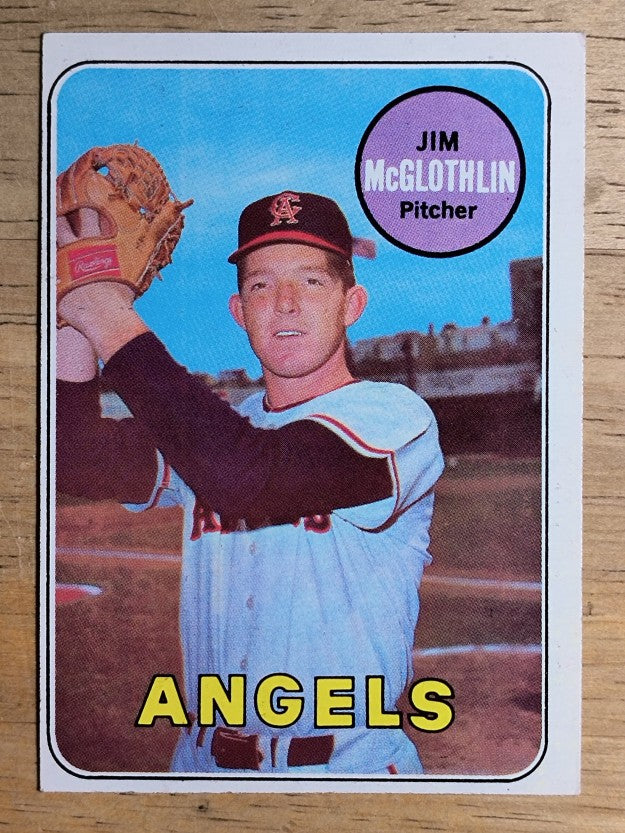 1969 Topps #386 Jim McGlothlin (VGEX)