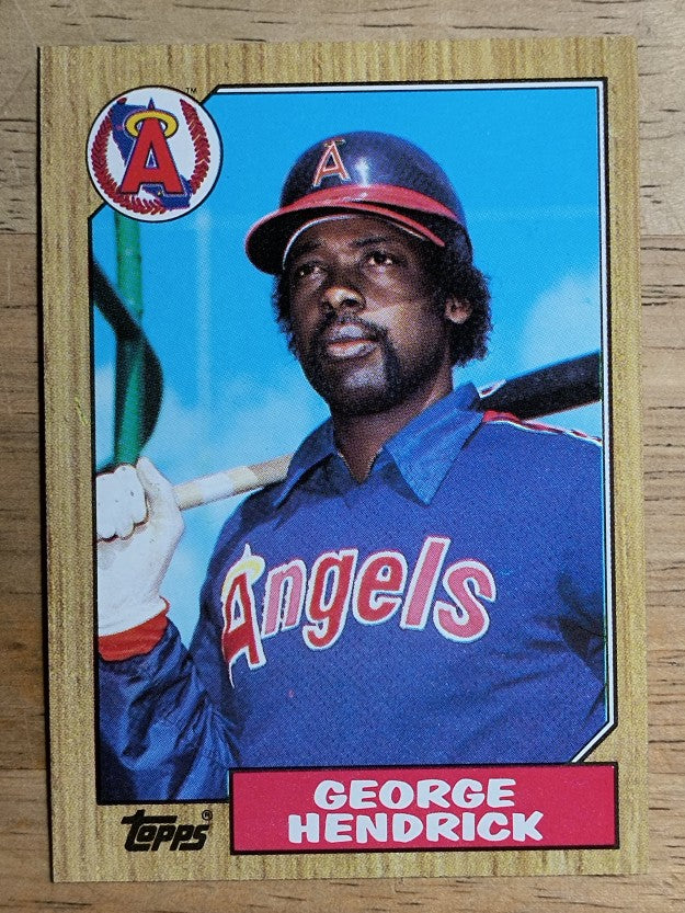 1987 Topps #725 George Hendrick