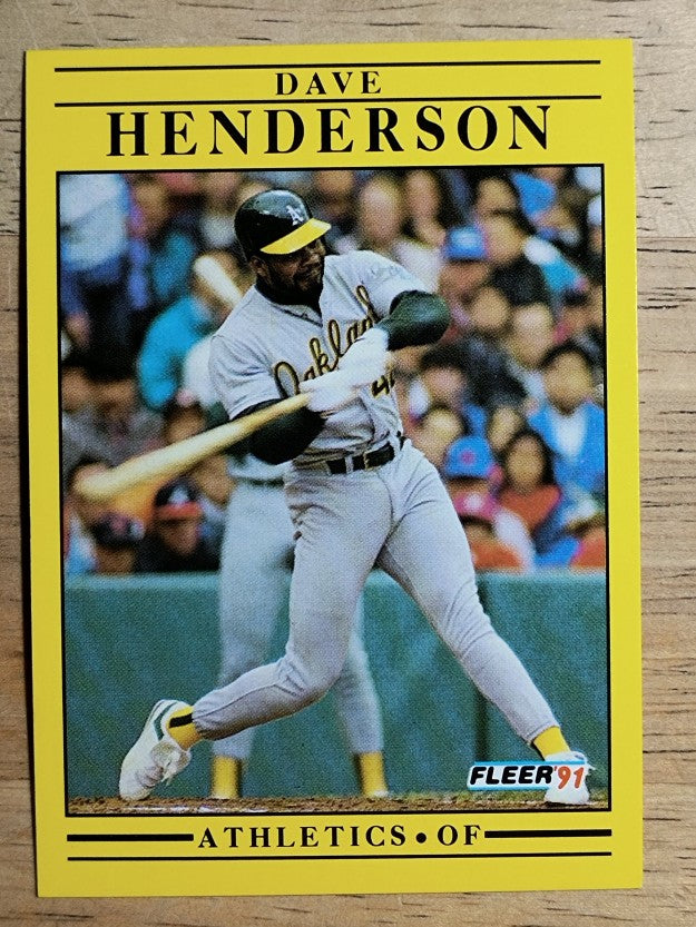 1991 Fleer #9 Dave Henderson