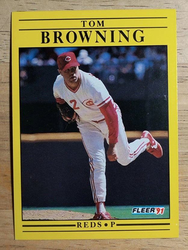 1991 Fleer #59 Tom Browning