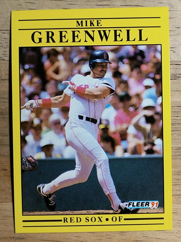1991 Fleer #96 Mike Greenwell