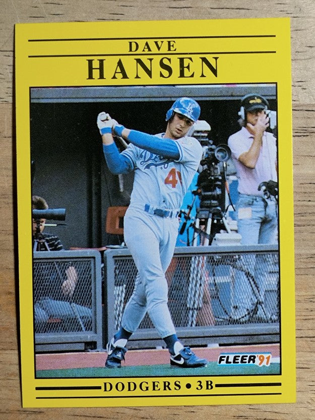 1991 Fleer #203 Dave Hansen