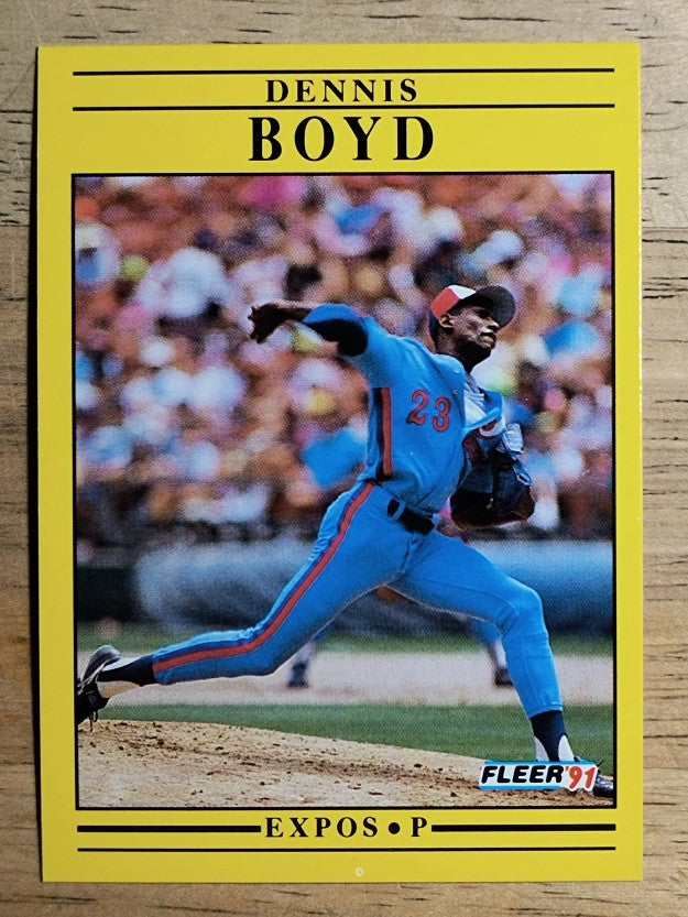 1991 Fleer #226 Dennis Boyd