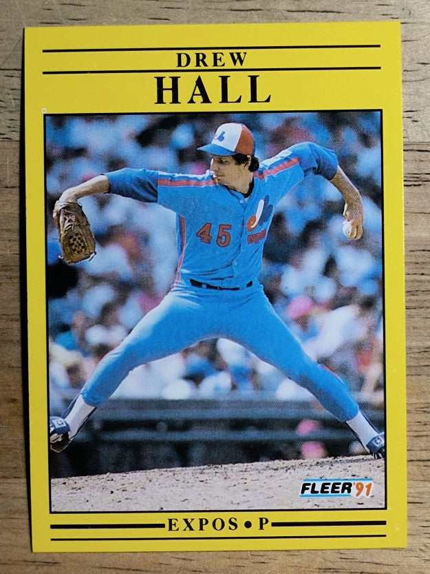 1991 Fleer #236 Drew Hall