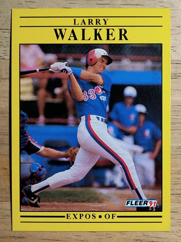 1991 Fleer #250 Larry Walker