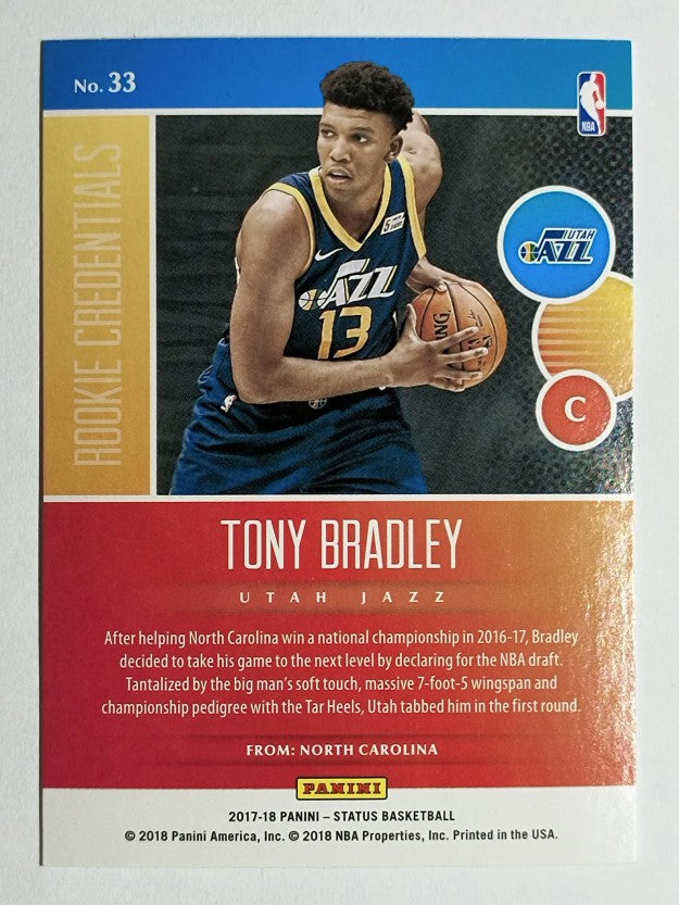 2017-18 Panini Status Rookie Credentials #33 Tony Bradley