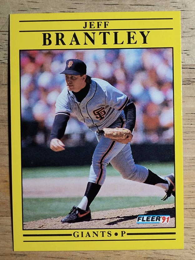 1991 Fleer #255 Jeff Brantley