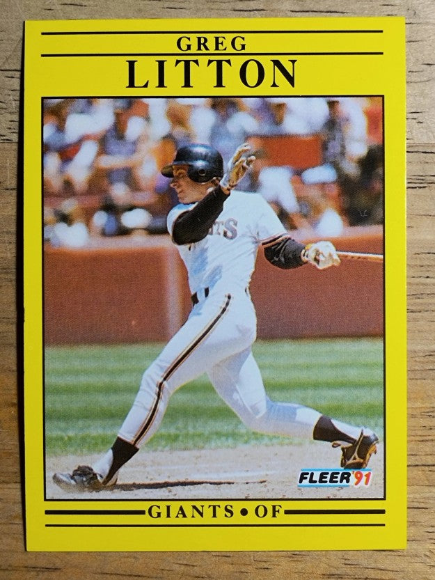 1991 Fleer #266 Greg Litton