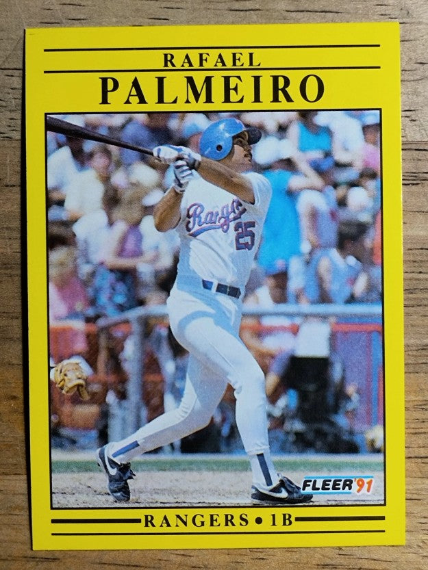 1991 Fleer #295 Rafael Palmeiro