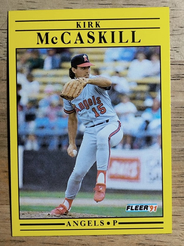 1991 Fleer #319 Kirk McCaskill
